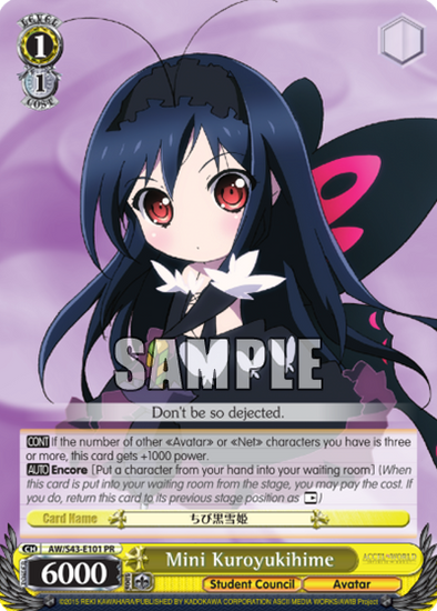 Mini Kuroyukihime - AW/S43-E101 - Promo available at 401 Games Canada