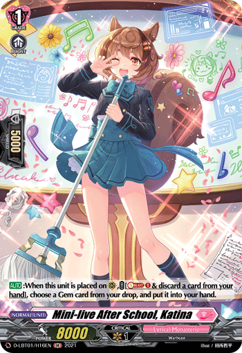 Mini-live After School, Katina - D-LBT01/H16 - Holo Rare available at 401 Games Canada