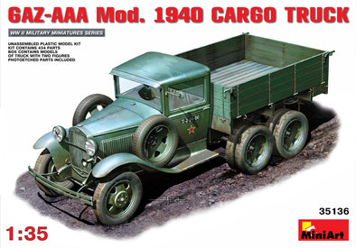 MiniArt - GAZ-AAA Mod. 1940 Cargo Truck 1/35 [35136] available at 401 Games Canada