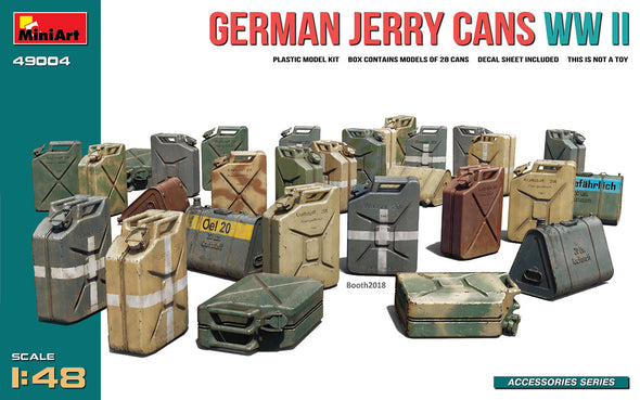 MiniArt - German Jerry Cans Set WWII 1/48 [49004] available at 401 Games Canada