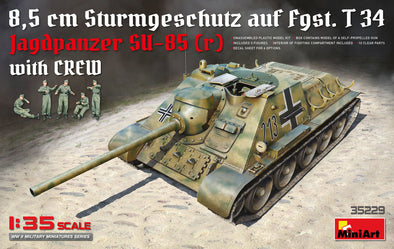 MiniArt - Jagdpanzer SU-85 (r) w/ Crew 1/35 [35229] available at 401 Games Canada