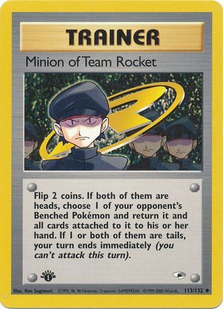 Minion of Team Rocket - 113/132 - Uncommon - 1st Edition available at 401 Games Canada