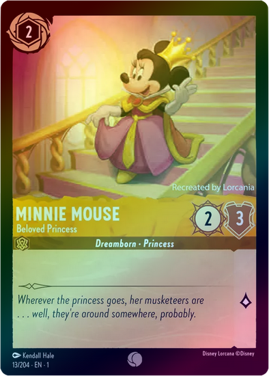 401 Games Canada - Minnie Mouse (Beloved Princess) - 13/204 - Common (Foil) 401 Games Canada - Minnie Mouse (Beloved Princess) - 13/204 - Common (Foil)