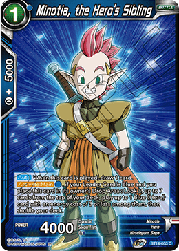 Minotia, the Hero's Sibling - BT14-053 - Common available at 401 Games Canada