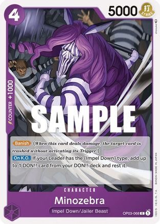 Minozebra - OP03-068 - Common available at 401 Games Canada