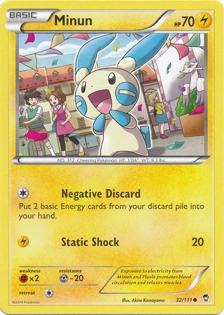 Minun - 32/111 - Common available at 401 Games Canada
