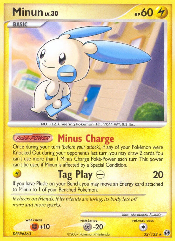 Minun - 32/132 - Rare available at 401 Games Canada