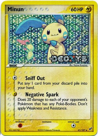 Minun - 41/107 - Uncommon - Reverse Holo available at 401 Games Canada