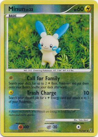 Minun - 71/147 - Uncommon - Reverse Holo available at 401 Games Canada