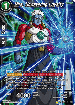 Mira, Unwavering Loyalty - BT16-114 - Uncommon (Foil) available at 401 Games Canada