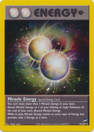 Miracle Energy - 16/105 - Holo - 1st Edition available at 401 Games Canada