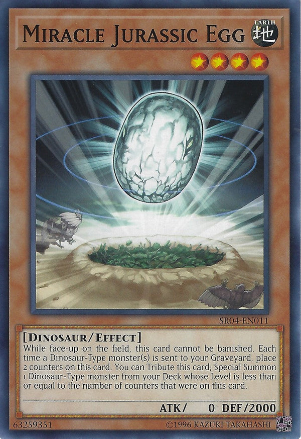 Miracle Jurassic Egg - SR04-EN011 - Common - Unlimited available at 401 Games Canada