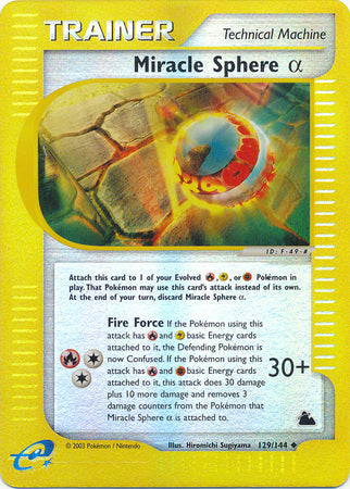 Miracle Sphere Alpha - 129/144 - Uncommon - Reverse Holo available at 401 Games Canada