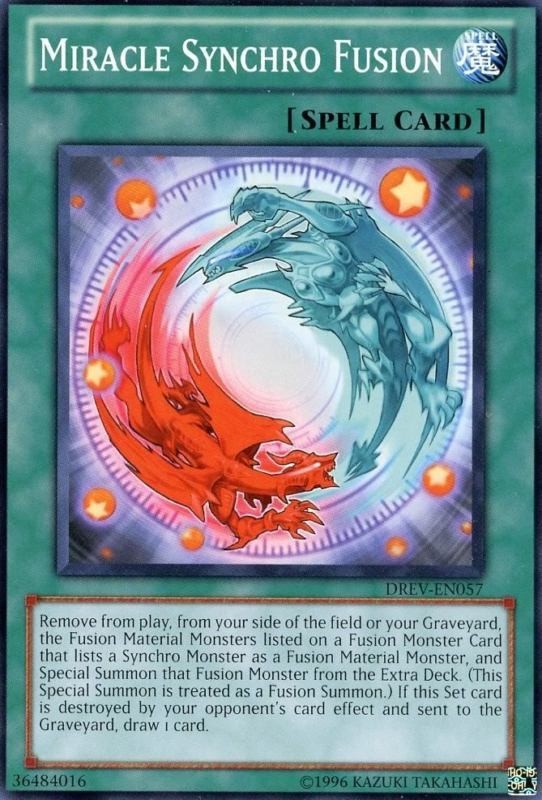 Miracle Synchro Fusion - DREV-EN057 - Common - Unlimited available at 401 Games Canada