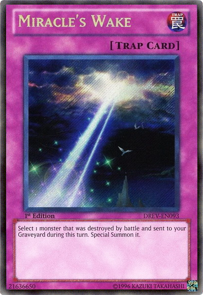 Miracle's Wake - DREV-EN093 - Secret Rare - 1st Edition available at 401 Games Canada