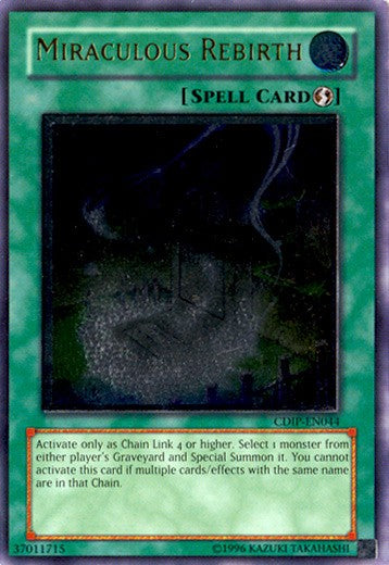 Miraculous Rebirth - CDIP-EN044 - Ultimate Rare - Unlimited available at 401 Games Canada