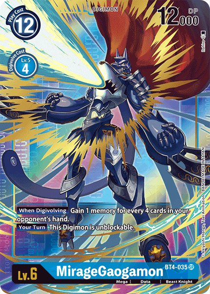 MirageGaogamon (Alternate Art) - BT4-035 - Super Rare available at 401 Games Canada