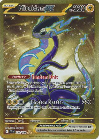 Miraidon ex - 253/198 - Gold Secret Rare available at 401 Games Canada