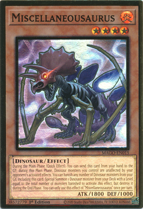 Miscellaneousaurus - MAGO-EN015 - Premium Gold Rare - 1st Edition available at 401 Games Canada