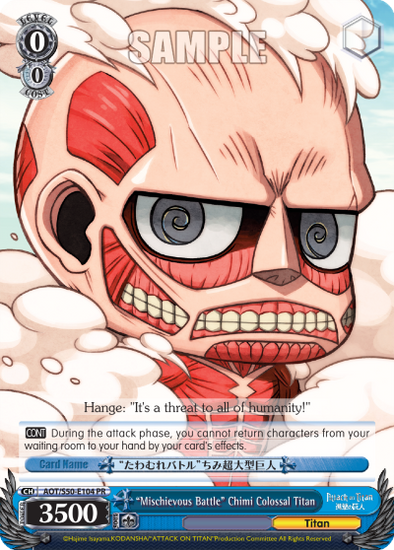 "Mischievous Battle" Chimi Colossal Titan - AOT/S50-E104 - Promo available at 401 Games Canada