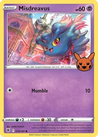 Misdreavus - 058/189 - Promo (Trick or Trade BOOster Bundle) available at 401 Games Canada