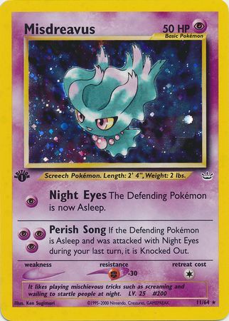 Misdreavus - 11/64 - Holo - 1st Edition available at 401 Games Canada