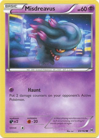 Misdreavus - 65/162 - Common available at 401 Games Canada