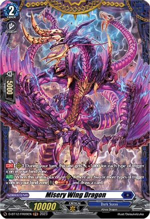 Misery Wing Dragon - D-BT12/FR09EN - Frame Rare available at 401 Games Canada