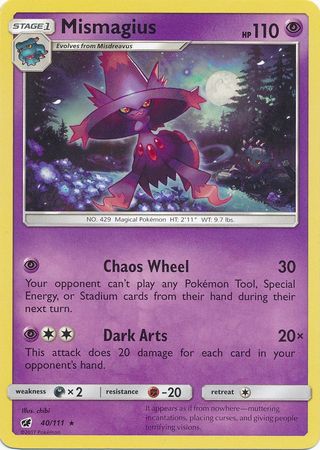 Mismagius - 40/111 - Rare available at 401 Games Canada