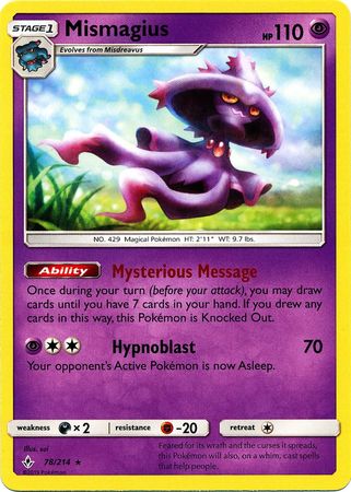 Mismagius - 78/214 - Rare available at 401 Games Canada