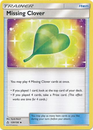 Missing Clover - 129/156 - Uncommon available at 401 Games Canada