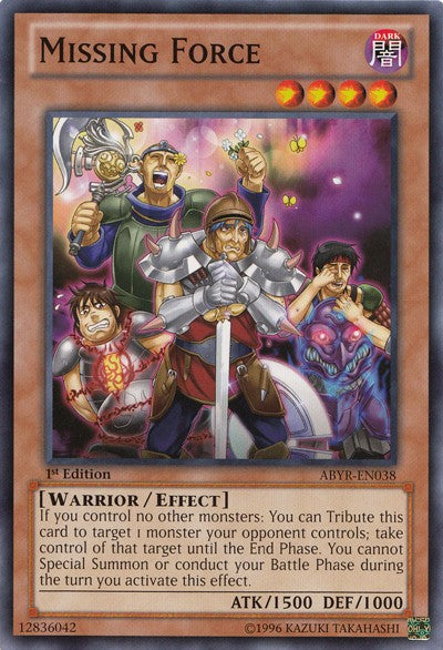 Missing Force - ABYR-EN038 - Common - 1st Edition available at 401 Games Canada