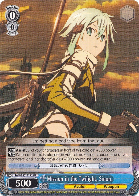 Mission in the Twilight, Sinon - SAO/S47-E122 - Promo available at 401 Games Canada