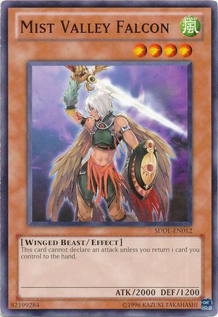 Mist Valley Falcon - SDDL-EN012 - Common - Unlimited available at 401 Games Canada