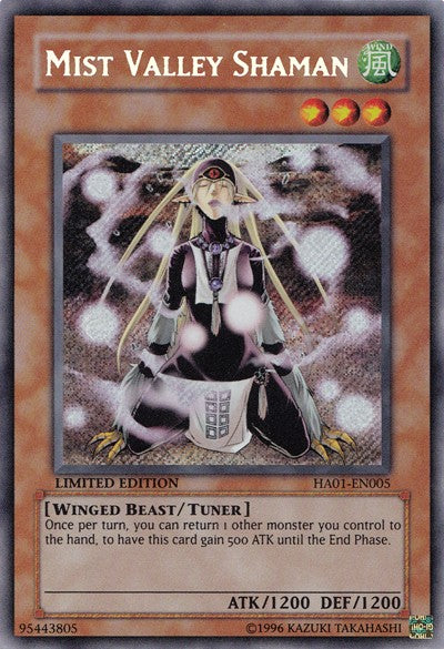 Mist Valley Shaman - HA01-EN005 - Secret Rare - Limited Edition available at 401 Games Canada