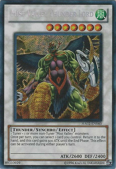 Mist Valley Thunder Lord - HA02-EN060 - Secret Rare - Unlimited available at 401 Games Canada