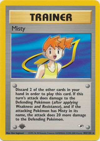 Misty - 102/132 - Rare - 1st Edition available at 401 Games Canada