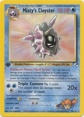 Misty's Cloyster - 29/132 - Rare - 1st Edition available at 401 Games Canada