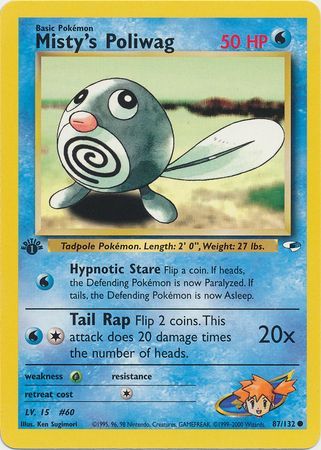 Misty's Poliwag - 87/132 - Common - 1st Edition available at 401 Games Canada