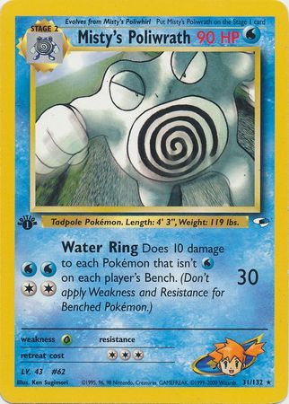 Misty's Poliwrath - 31/132 - Rare - 1st Edition available at 401 Games Canada