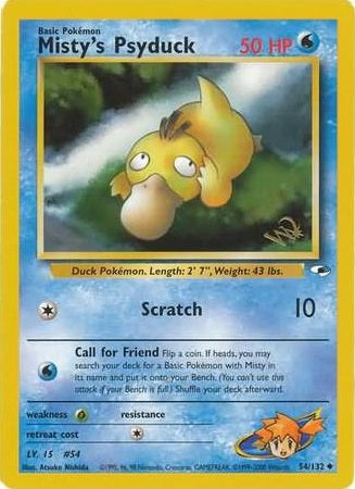 Misty's Psyduck - 54/132 - Promo (W Stamped) available at 401 Games Canada