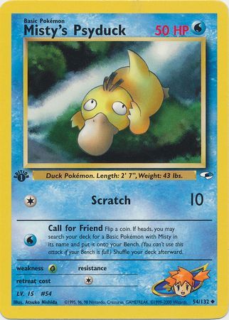 Misty's Psyduck - 54/132 - Uncommon - 1st Edition available at 401 Games Canada