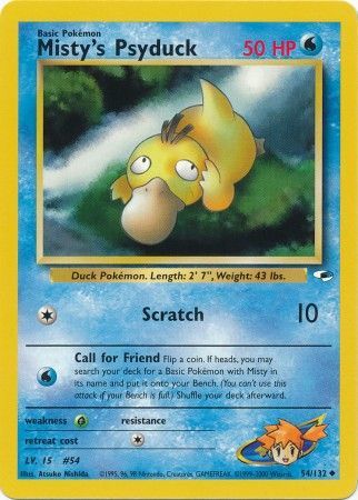 Misty's Psyduck - 54/132 - Uncommon - Unlimited available at 401 Games Canada