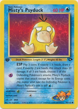Misty's Psyduck - 90/132 - Common - 1st Edition available at 401 Games Canada