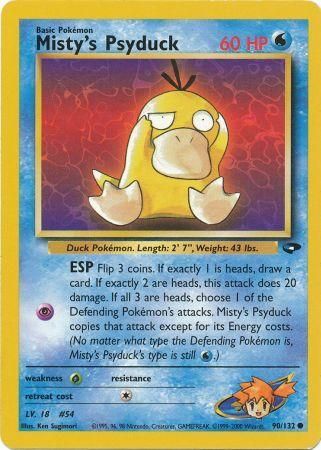 Misty's Psyduck - 90/132 - Common - Unlimited available at 401 Games Canada