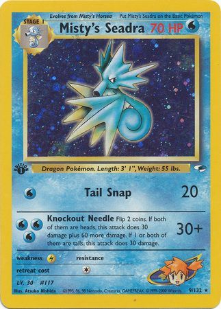 Misty's Seadra - 9/132 - Holo - 1st Edition available at 401 Games Canada