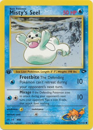 Misty's Seel - 91/132 - Common - 1st Edition available at 401 Games Canada