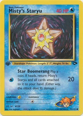 Misty's Staryu - 92/132 - Common - 1st Edition available at 401 Games Canada