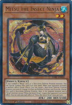 Mitsu the Insect Ninja - DABL-EN016 - Ultra Rare - 1st Edition available at 401 Games Canada