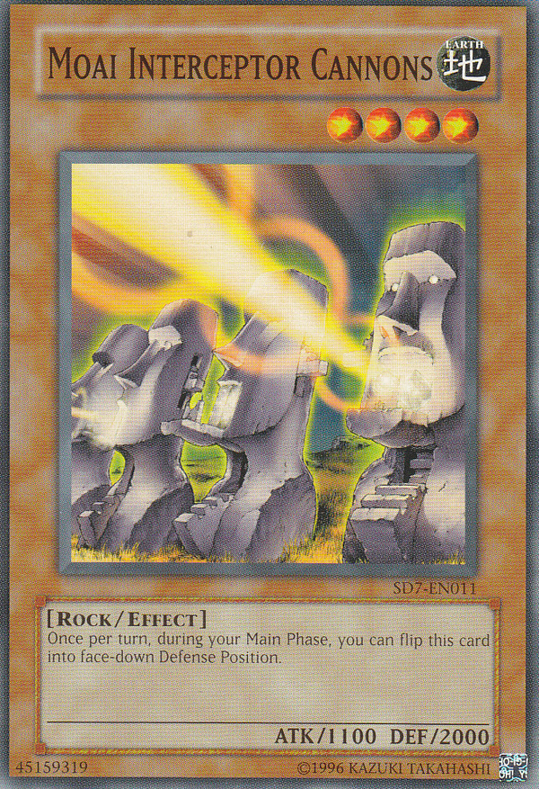Moai Interceptor Cannons - SD7-EN011 - Common - Unlimited available at 401 Games Canada
